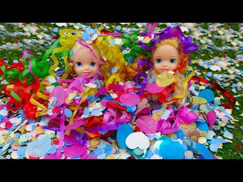 Elsa and Anna toddlers Anna's birthday!!