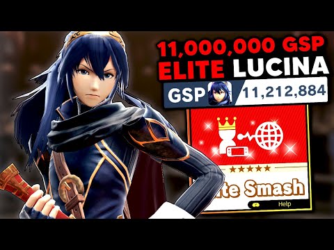 This is what an 11,000,000 GSP Lucina looks like in Elite Smash