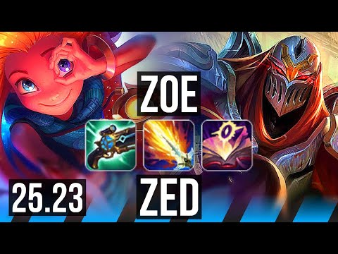 ZOE vs ZED (MID) | 12/0/2 | KR Master | 25.23