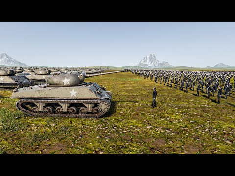 100000 JOHN WICK vs 50000 SHERMANS - Ultimate Epic Battle Simulator 2 UEBS 2