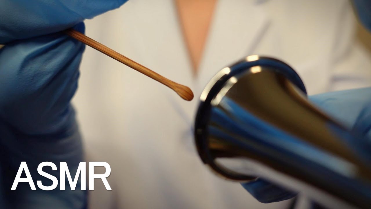 【ASMR】湿性耳垢を掻き出す鼓膜耳かきと、奥行き感じる耳鏡耳かき(竹・耳鏡) No Talking