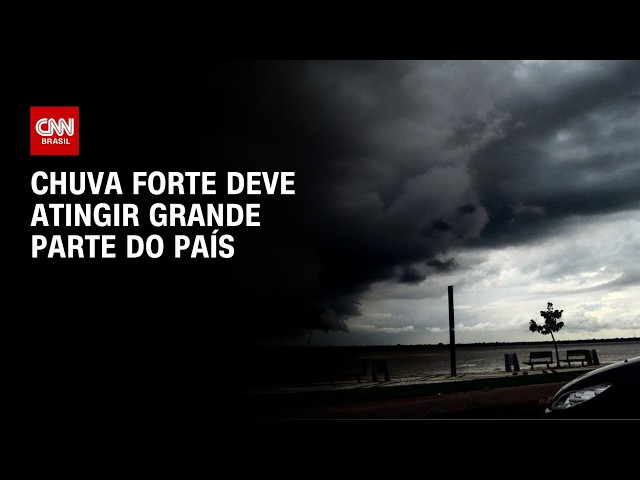 Previsão do Tempo  Alerta de chuva forte pelo país | CNN NOVO DIA