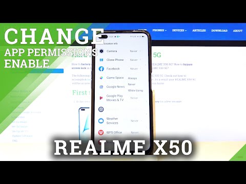 How to Operate App Permission Manager in Realme X50 5G – Access Apps Settings