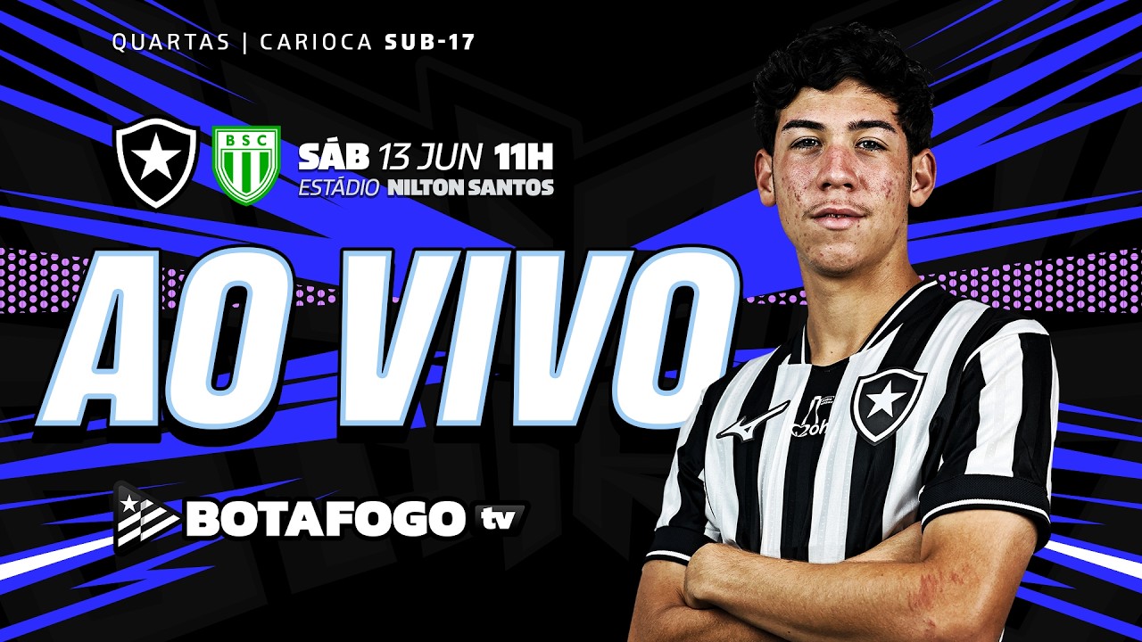 AO VIVO | Botafogo enfrenta o Boavista pelas quartas de final do Campeonato Carioca Sub-17