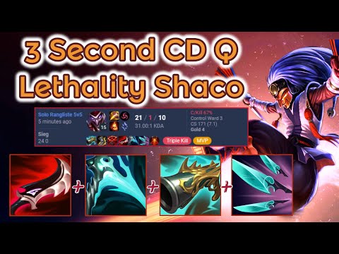 Lethality Shaco Stomp - PreS13 Ranked [League of Legends] Full Gameplay - Infernal Shaco