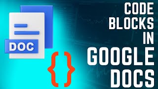 Creating Code Blocks in Google Docs | IN UNDER 5 MINUTES!!!