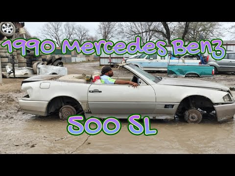 Classic 1990 MERCEDES BENZ 500 SL HARDTOP CONVERTIBLE meets CHRISTINE DA DEATH DEALER!!!