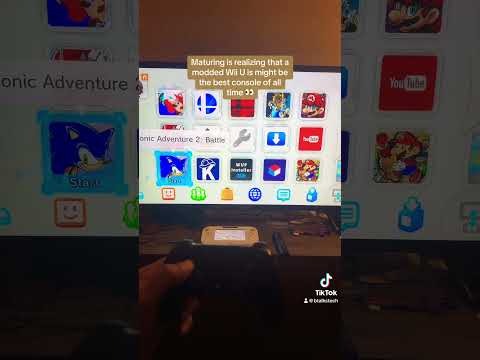 A Modded Wii U might be the greatest 👀 #nintendo #wiiu #modded #gaming