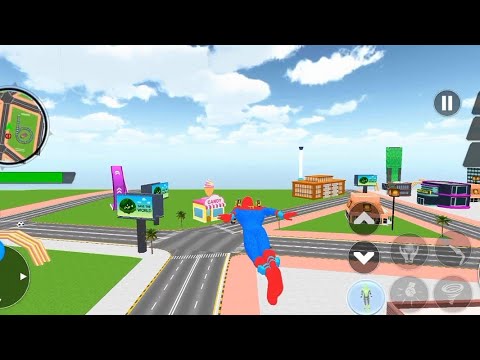 Flying Superhero in City Rescue Mission 🦸‍♂️ | SPIDEY | #androidgames  #spiderman #superherogames 