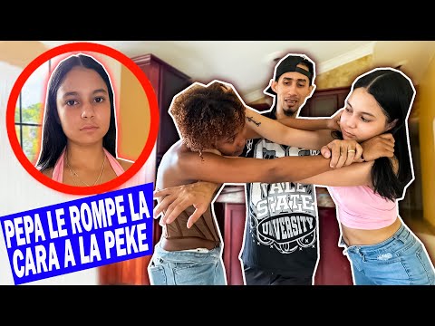 PEPA LE R0MPE LA CARA A LA PEKE PORQUE LE R0B0 UN CELULAR Y OCHO MIL PESOS 