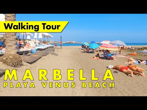 Marbella beach walk - May 2022 - Playa Venus to Playa de Rio Real immersive virtual tour