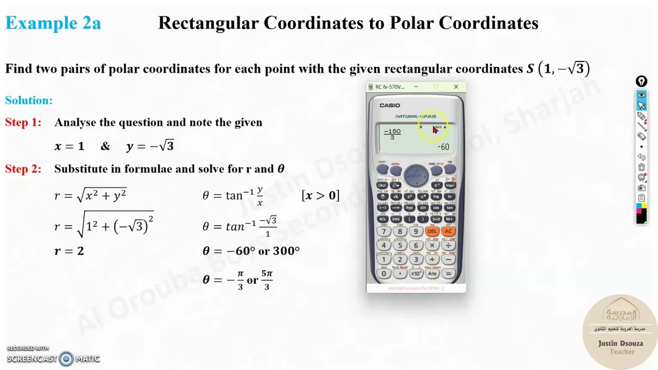 G11 C8L3.2 Convert Rectangular to Polar Coordinates
