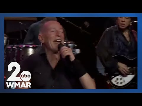 Bruce Springsteen takes the stage at CFG Bank Arena