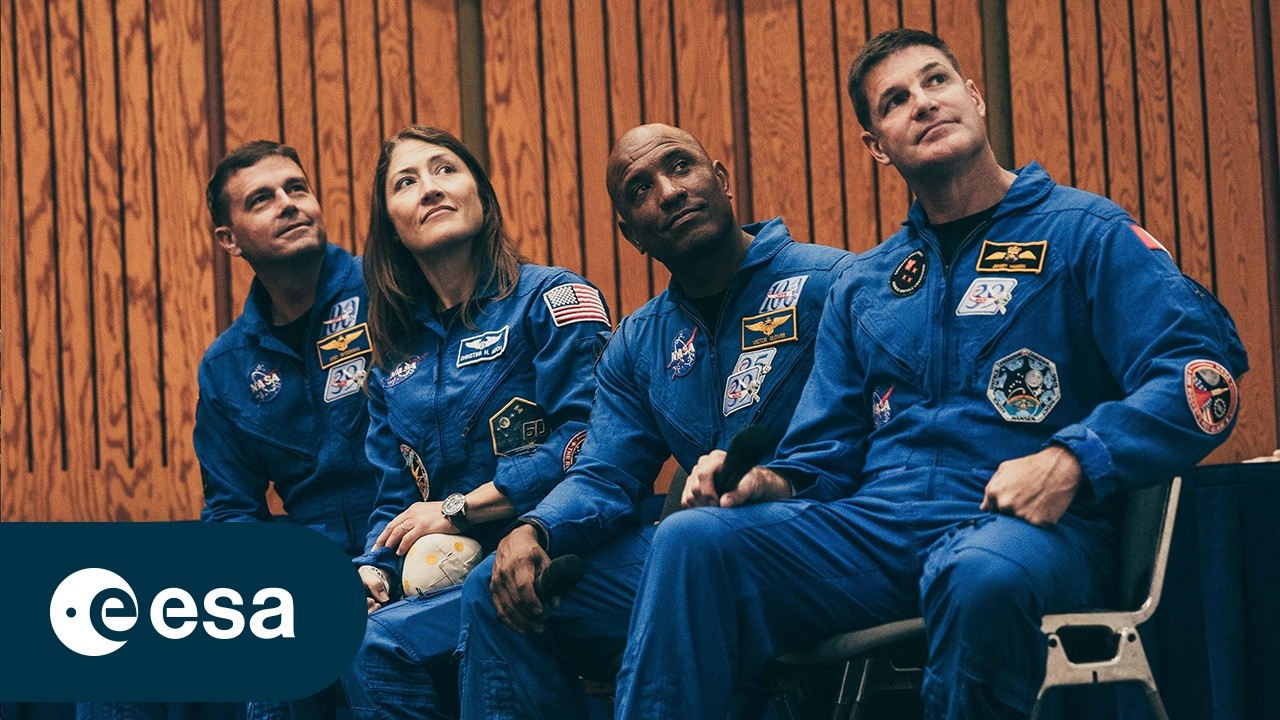 Video thumbnail for Artemis II astronauts visit ESA's technical centre (ESTEC)