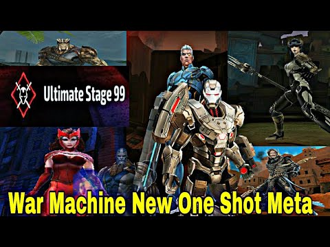WBU Stage 99 One Shot With War Machine | WM Best Quickly Damage Character? - Marvel Future Fight