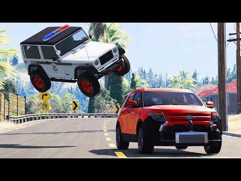 Speed Car VS Traffic Accident #7 High Speed Cars Crashes - BeamNG Drive