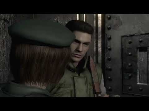 Jill hugs Chris (Resident Evil HD Remaster - PC)