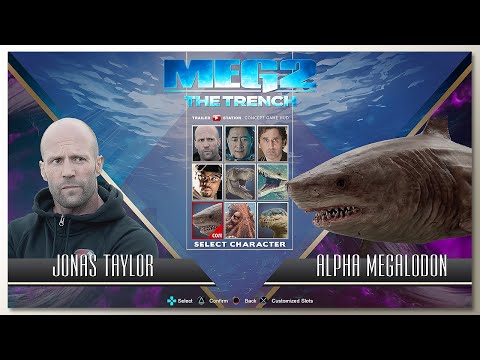 Megatooth Shark vs Human with Healthbars