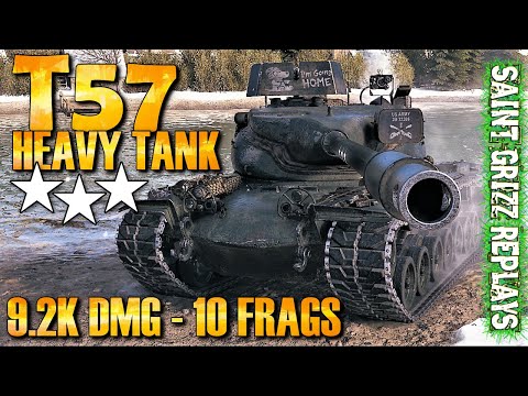 WoT T57 Heavy Tank Gameplay ♦ 9.8k Dmg ♦ Heavy Tank Review