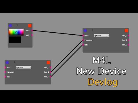 Introducing the new Max4L Device - M4L Device Devlog
