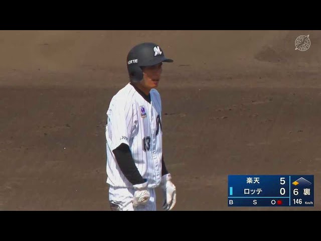 【ファーム】驚異的な脚力!! マリーンズ・和田 タッチアップで2塁から3塁へ進む!! 2021/7/23 M-E(ファーム)
