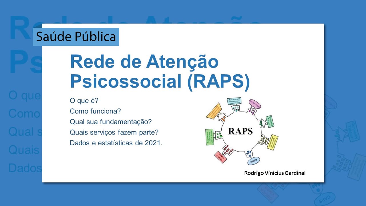 REDE DE ATENÇÃO PSICOSSOCIAL (RAPS): O QUE É, COMO FUNCIONA, QUAIS SERVIÇOS FAZEM PARTE, DADOS 2021