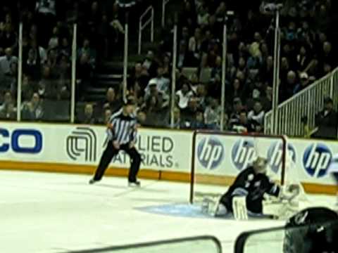 Canucks at Sharks - Alex Burrows shoutout winning goal - 03.10.11 - HD