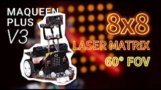 This Mini Robot Has LiDAR?! 🤯 Maqueen Plus V3 with 8x8 Laser Matrix