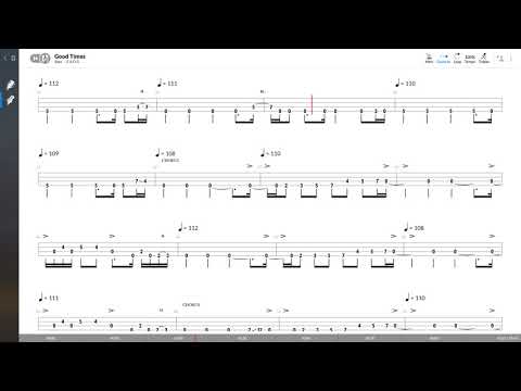 Chic - Good Times (BASS TAB PLAY ALONG)