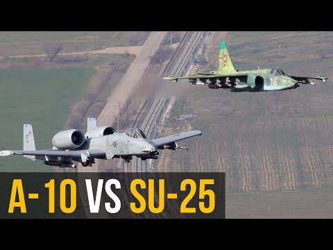 Russian SU-25 Grach vs American A-10 Warthog