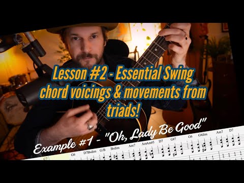 Spread Triads = Traditional Jazz, Western Swing, Blues & Bebop chord voicings! Guitar Lesson!