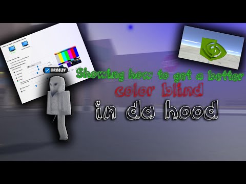 Showing how to get a better color blind in da hood + more 100 fps
