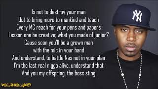 Nas - U Wanna Be Me (Lyrics)