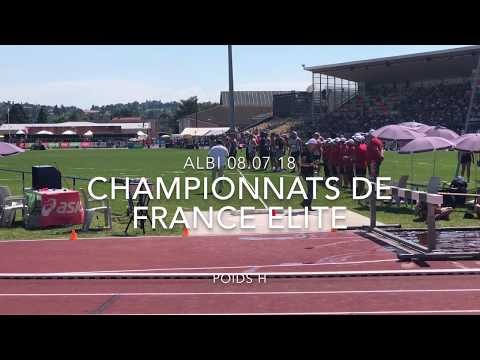 Chpt de France Elite - Lancer de POIDS H - ALBI 2018
