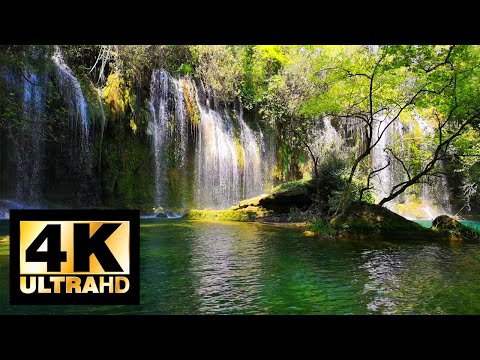 4K waterfall • Relaxing waterfall noise