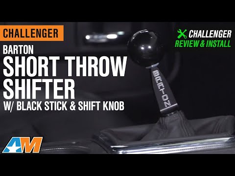 2009-2020 Challenger Barton Short Throw Shifter w/ Black Stick & Shift Knob Review & Install