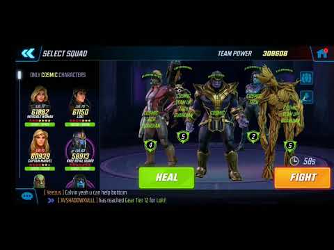 Raid - Alpha 4 Cosmic Miniboss 3 A7 - Marvel Strike Force