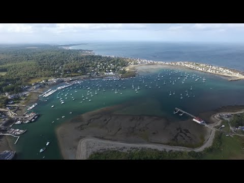 From Scituate Harbor and the Old Scituate Lighthouse, Drone Footage (Full Flight)