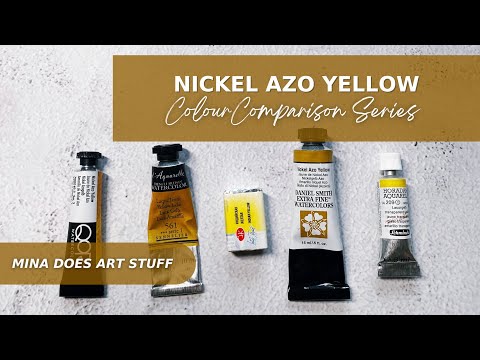 Nickel Azo Yellow - PY150 - Colour Comparison Series - Mina Does Art Stuff