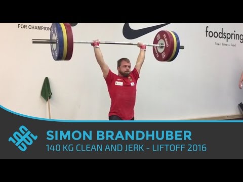 Simon Brandhuber 140kg Clean and Jerk