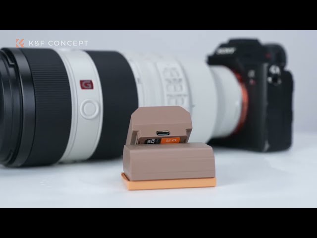 K&F Concept NP-FZ100 Battery with USB Type C Fast Charging, 2280mAh