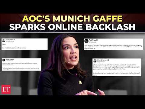 'Made a fool out of herself': AOC called out by netizens after foreign policy fumble in Munich
