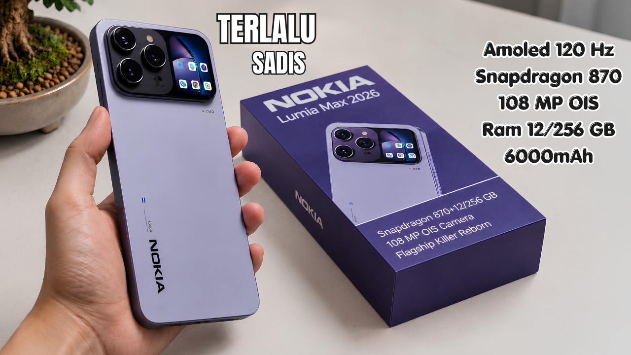 RAJA HP MENGGILA‼️NOKIA LUMIA MAX 2026, HP 3 JUTAAN YANG SIAP MENGACAUKAN PASAR