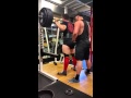 Squatting 455 for 5 @ 17... Quads