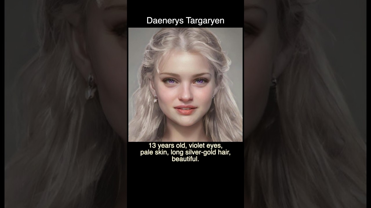AI generated characters from Game of Thrones based on BOOK DESCRIPTIONS