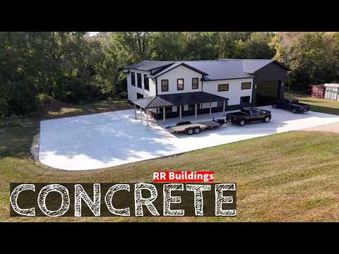 Pouring a large concrete pad with the Pros at RRHQ 2.0