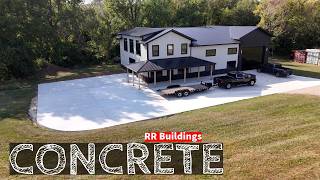 Pouring a large concrete pad with the Pros at RRHQ 2.0