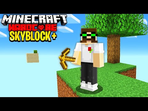 I Survived 100 Days in Hardcore Minecraft SKYBLOCK PLUS And here's what Happened