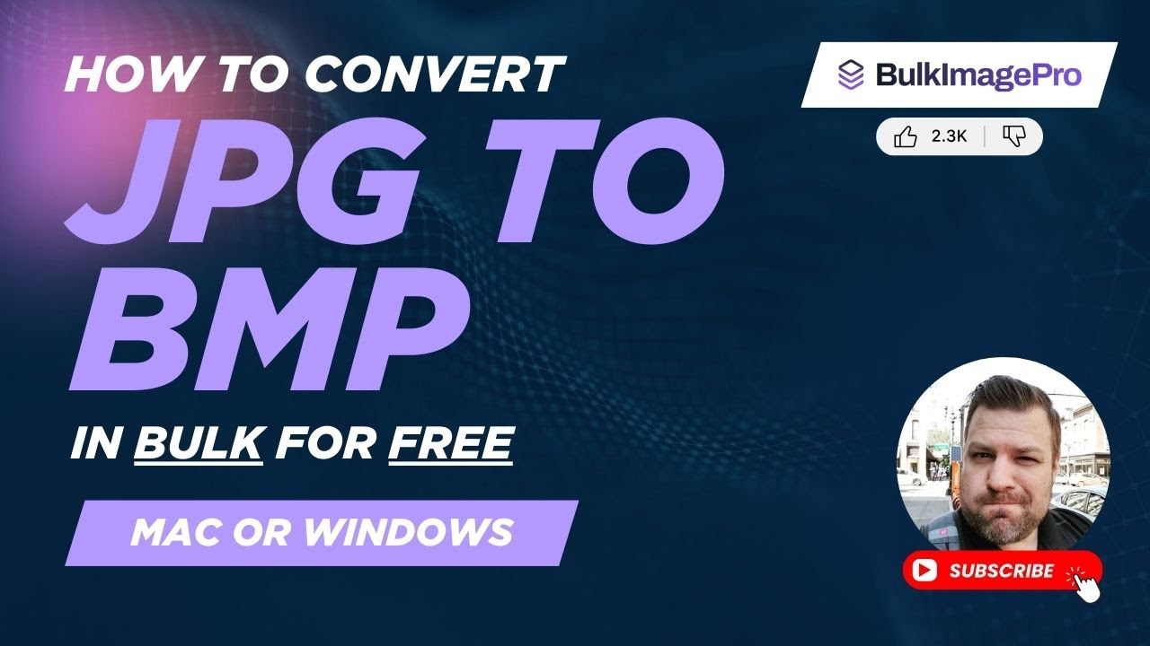 How to Convert JPG to BMP in Bulk for FREE (Windows or Mac)