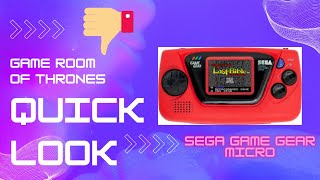 Quick Look - Sega Game Gear Micro Review  #sega #gamegear #segagamegear #handheld #micro #retro